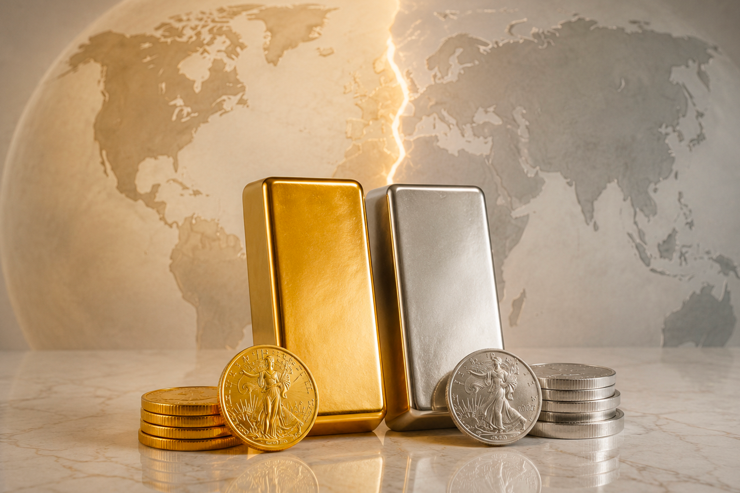 Le Choc des Blocs : L&rsquo;Or et l&rsquo;Argent face aux Tensions Internationales